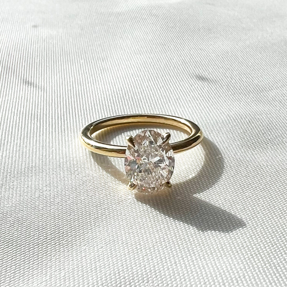 2.01CT Oval Hidden Halo Ring