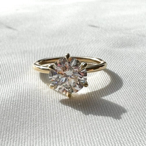 2.68 CT Six Prong Solitaire Ring