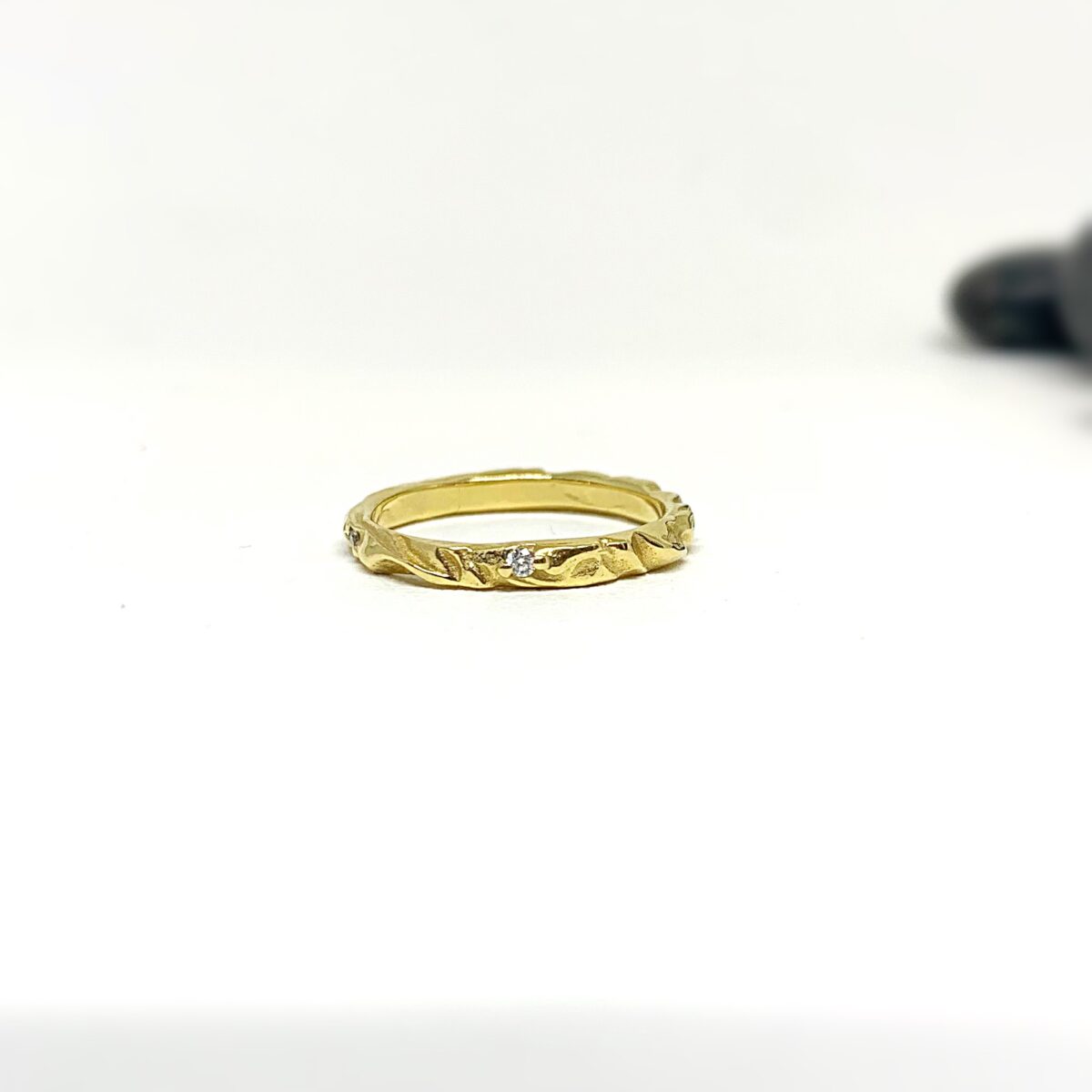 Yellow Gold Arches Stacking Ring