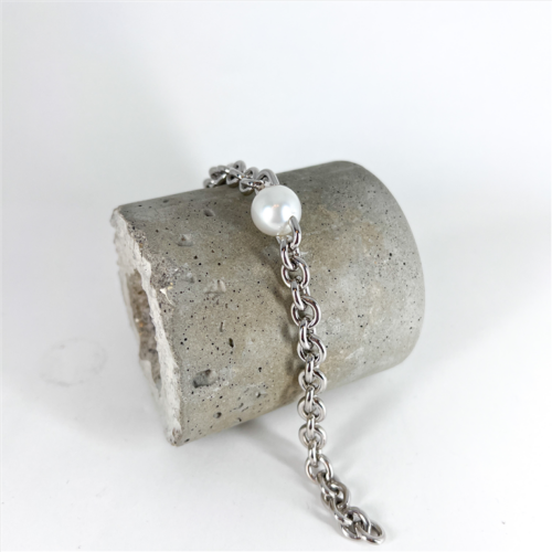 Sterling Silver and South Sea Pearl Bracelet