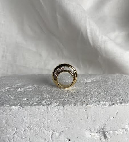 18 karat Yellow Gold and Pink Diamond "Artemis" Ring