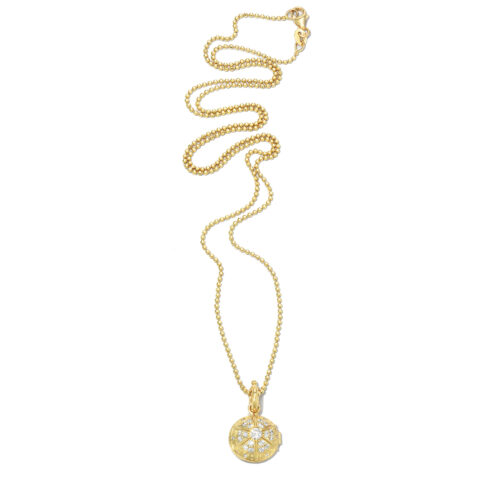 Yellow Gold and Diamond Locket Necklace