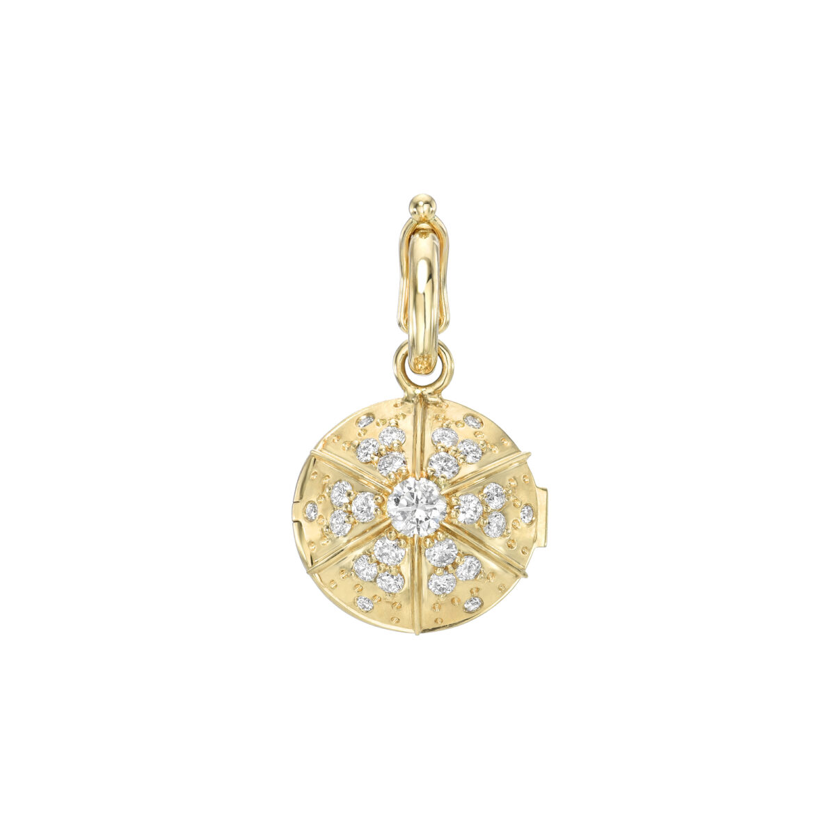 Yellow Gold and Diamond Locket Necklace