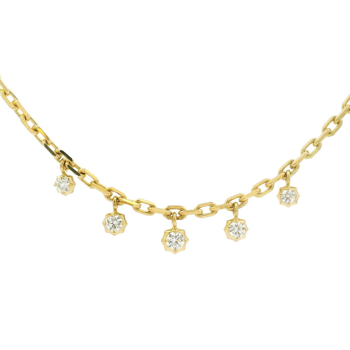 Small Sophisticate Hanging Diamond Necklace