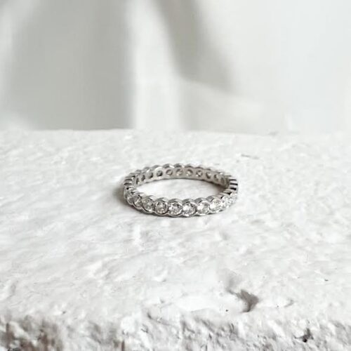 Platinum and Diamond Eternity Band