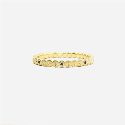 Yellow Gold and Sapphire Band