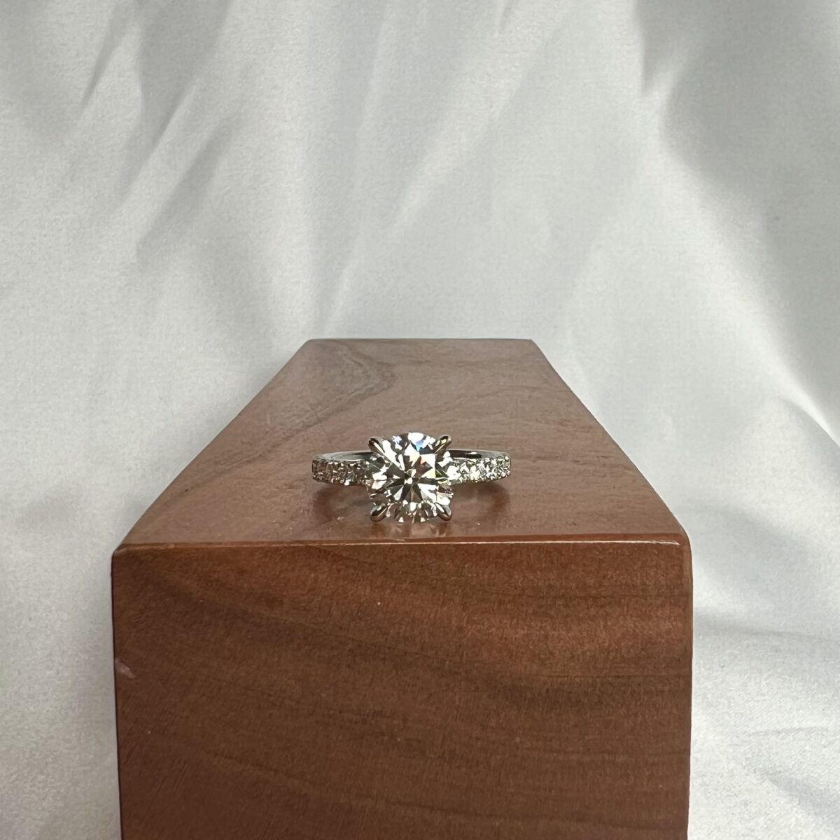 Platinum and Diamond 2.04 ct Engagement Ring