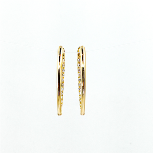 Yellow Gold and Diamond Cristina Earring