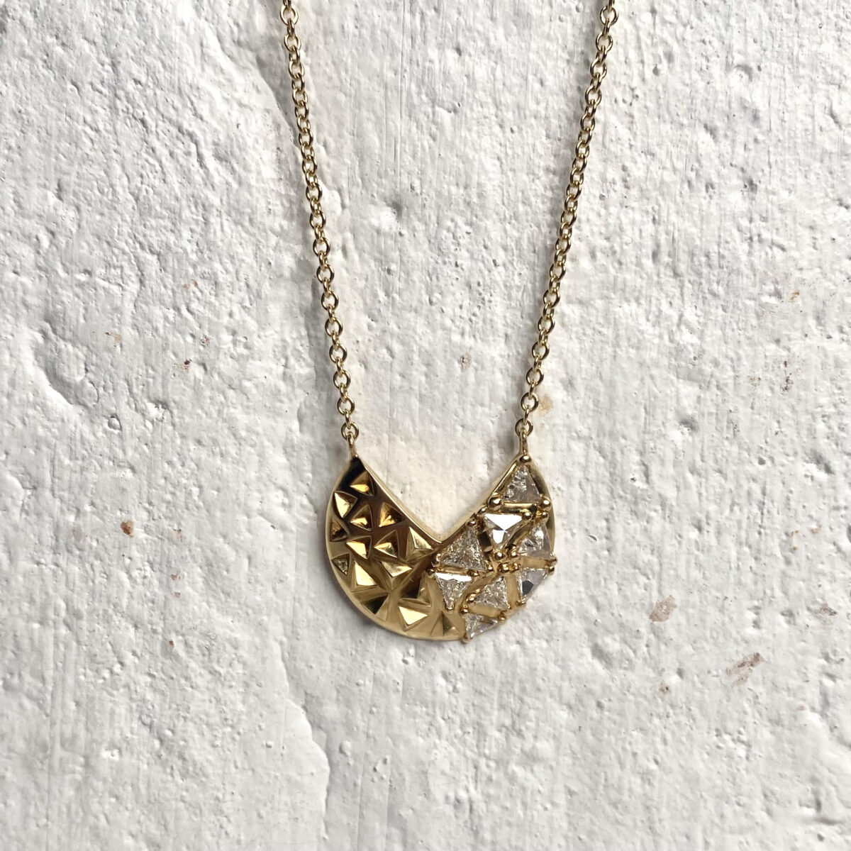 Yellow Gold and Diamond Fortune Necklace