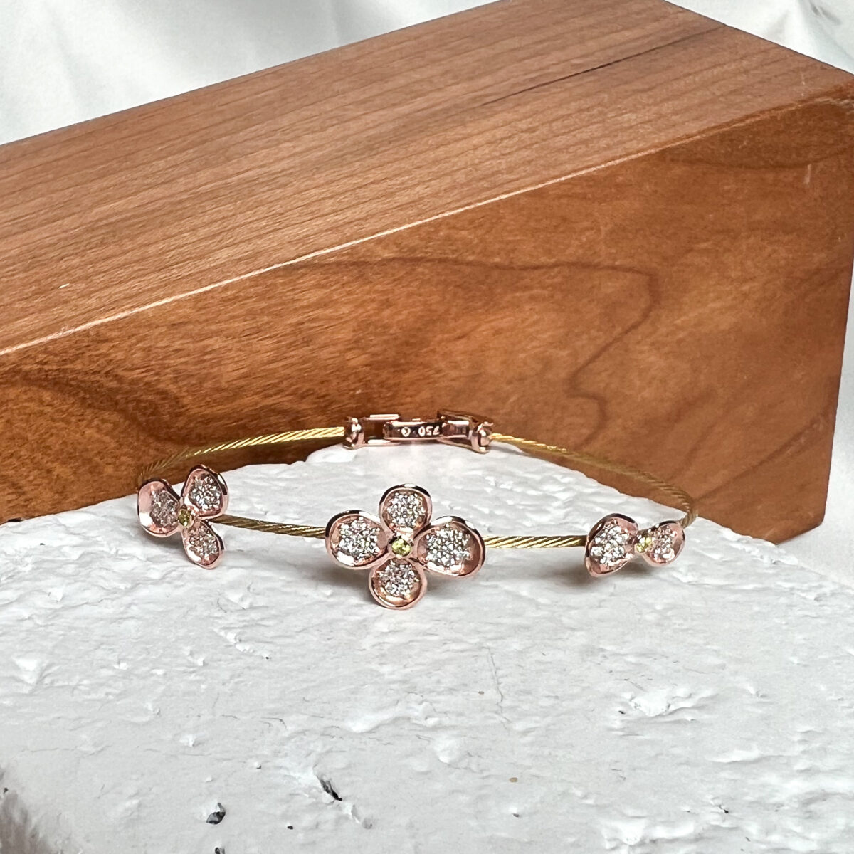 Forget-me-Not Diamond Wire Bracelet