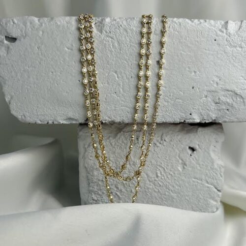 Yellow Gold and Diamond Necklace