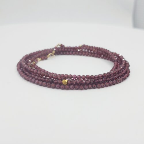 Pink Garnet Bead Wrap