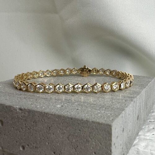 Yellow Gold Line Bracelet