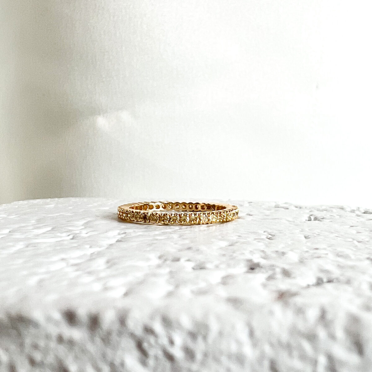 Yellow Gold and Yellow Diamond Band