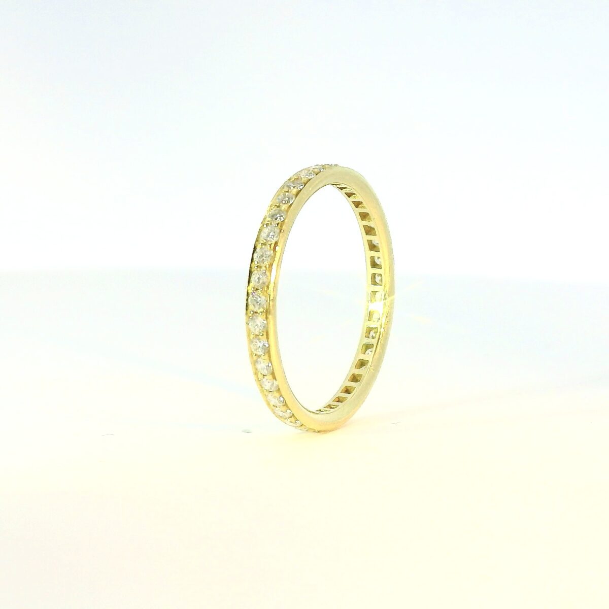 Yellow Gold and Diamond Eternity Band