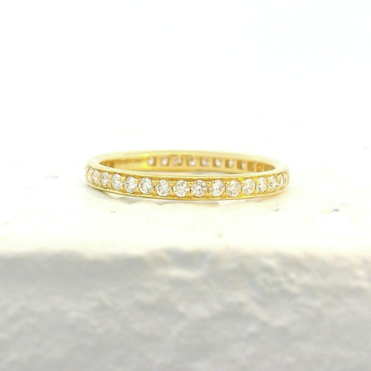 Yellow Gold and Diamond Eternity Band