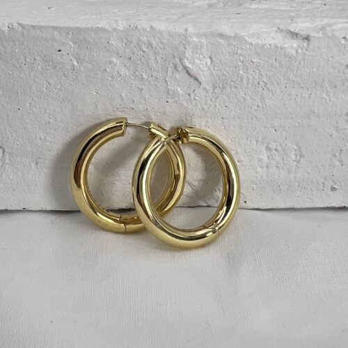 Yellow Gold Hoop Earrings