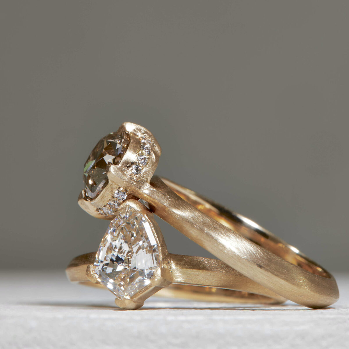 Yellow Gold and Diamond RIng