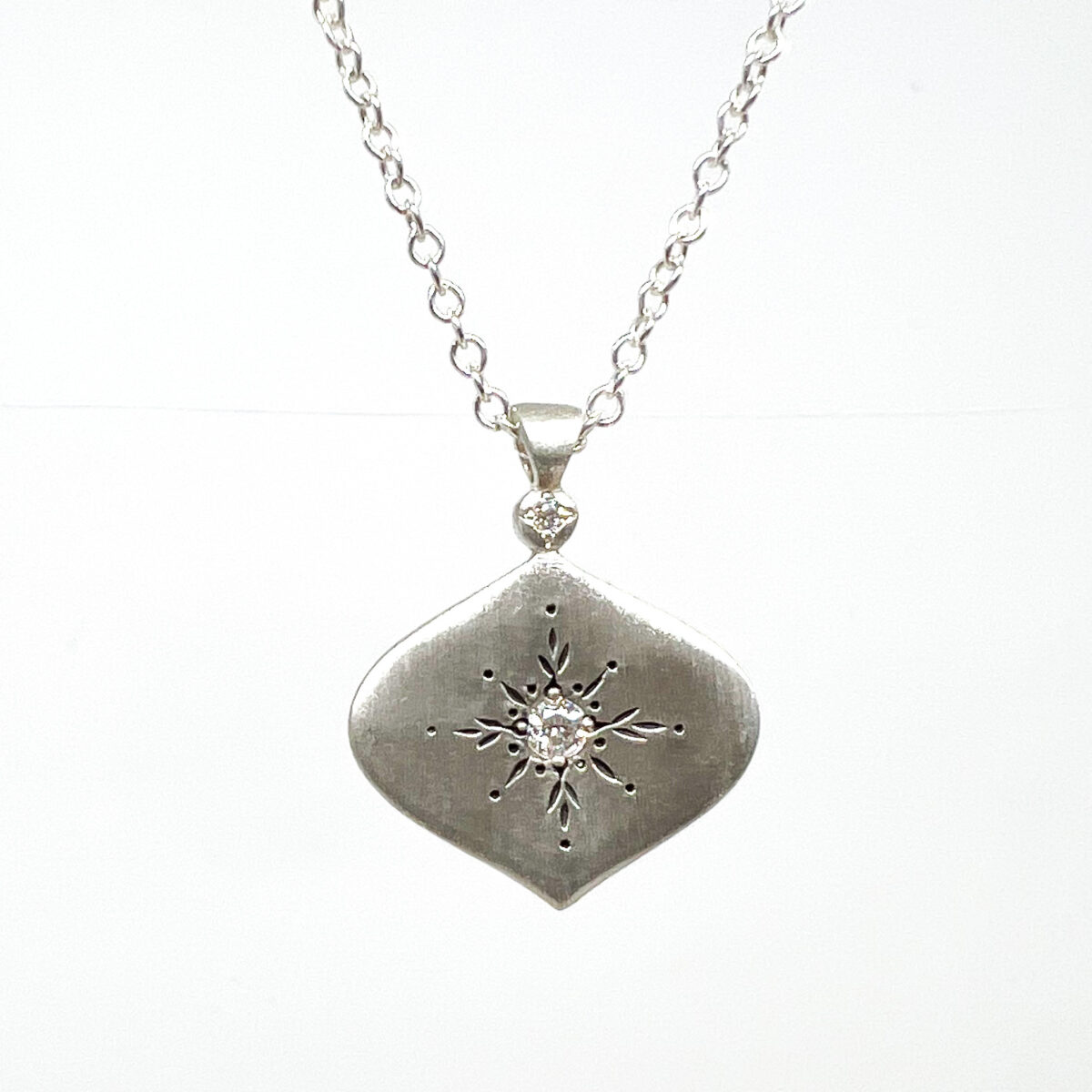 Sterling Silver North Star Pendant