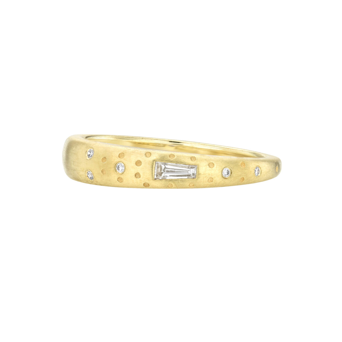 Yellow Gold and Diamond Supernova Ring