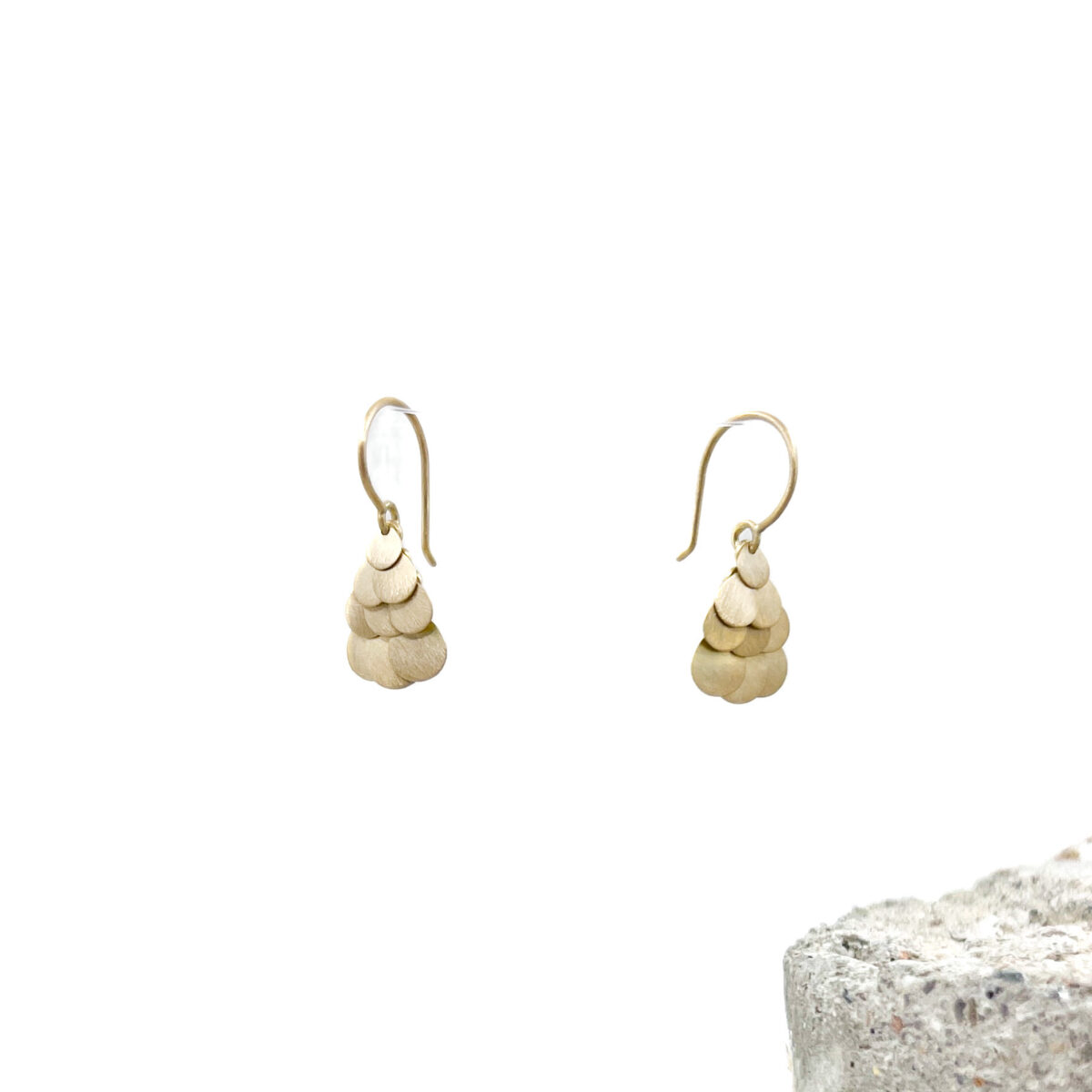 Yellow Gold Tiny Hummingbird Earrings