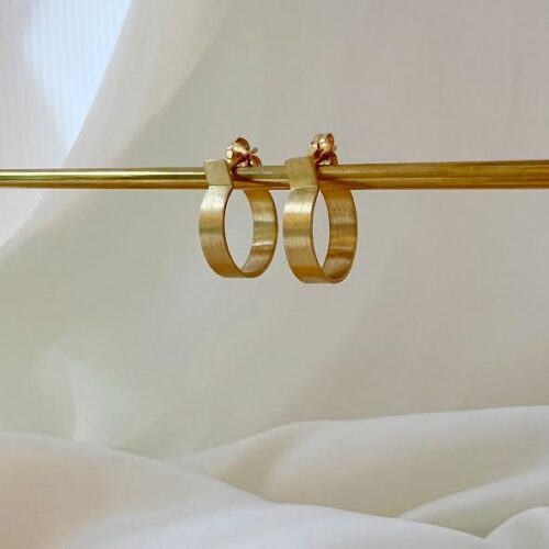 18 karat Yellow Gold Hoop Earrings