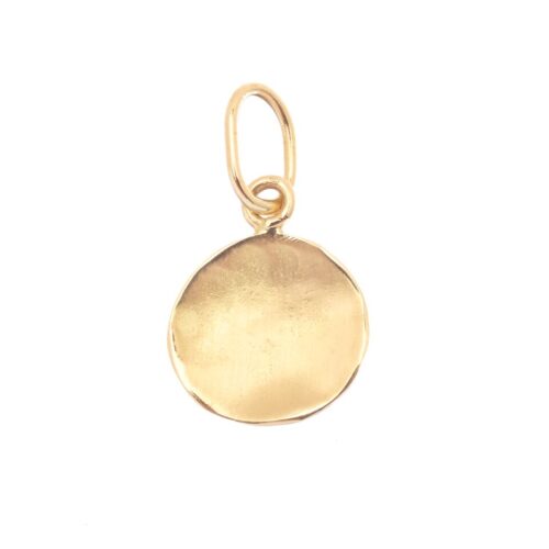 Plain Hammered Disc Charm