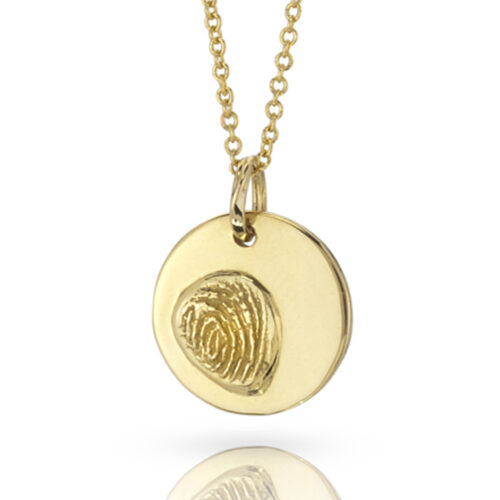 Fingerprint Large Circle Pendant