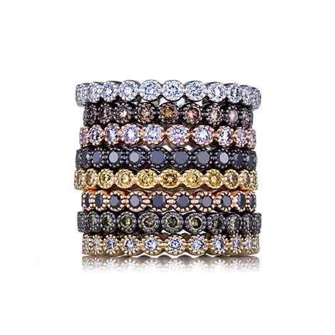 Sethi Couture White Gold Bezel Band