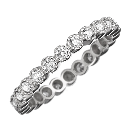 Sethi Couture White Gold Bezel Band