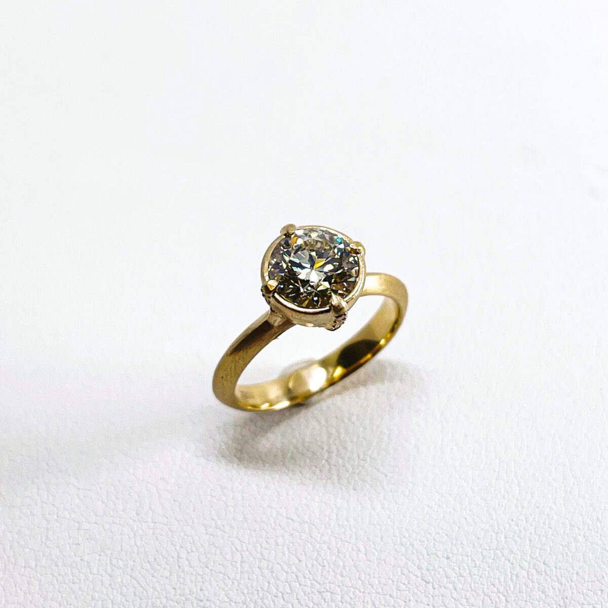 1.54 CT Diamond Underbezel Ring