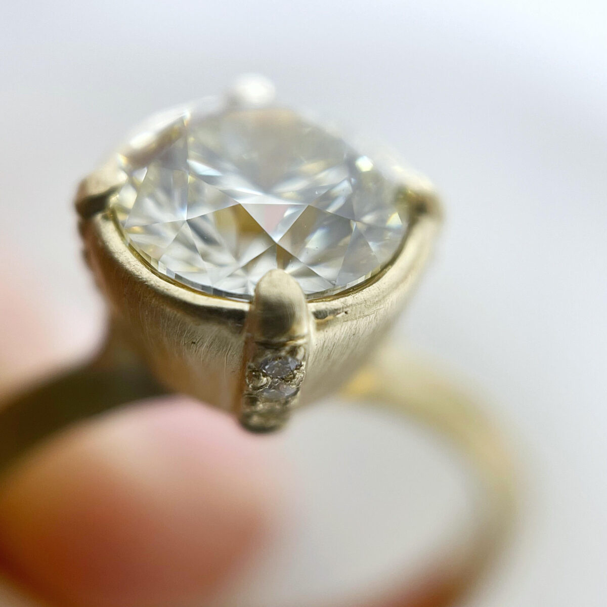 1.54 CT Diamond Underbezel Ring