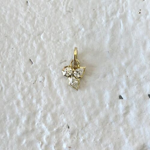 Diamond Cluster Poppy Charm