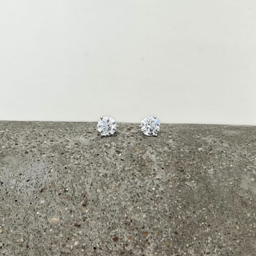 Platinum and 0.62ct Diamond Studs