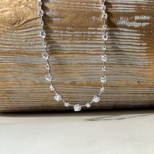 White Gold and Diamond Necklace