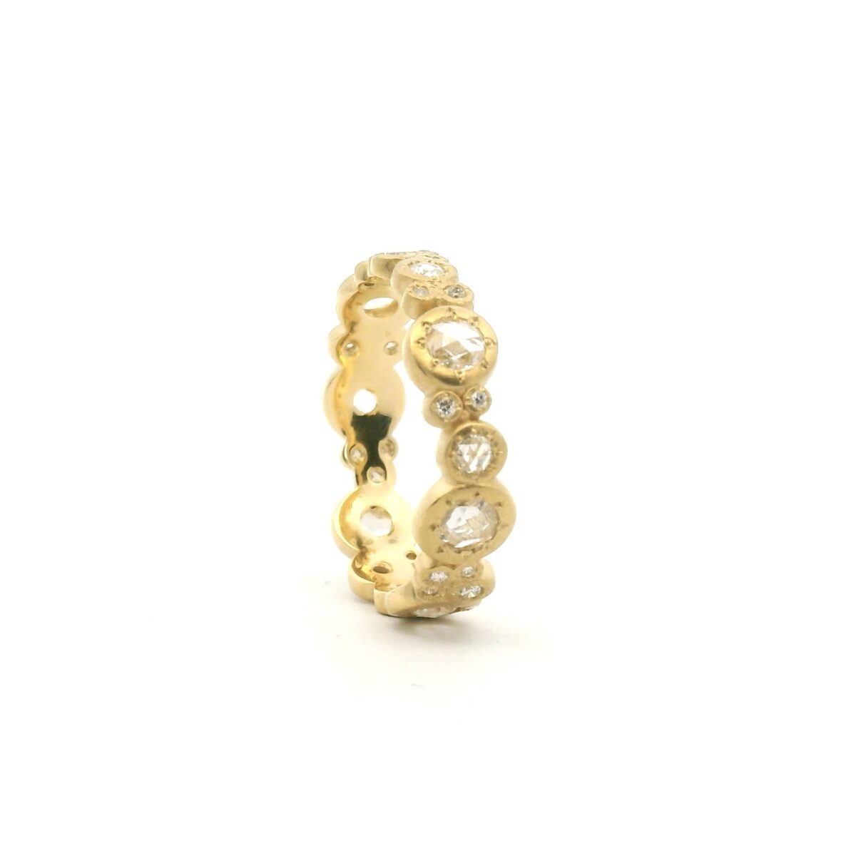 Gold and Diamond 'Mosaic' Ring