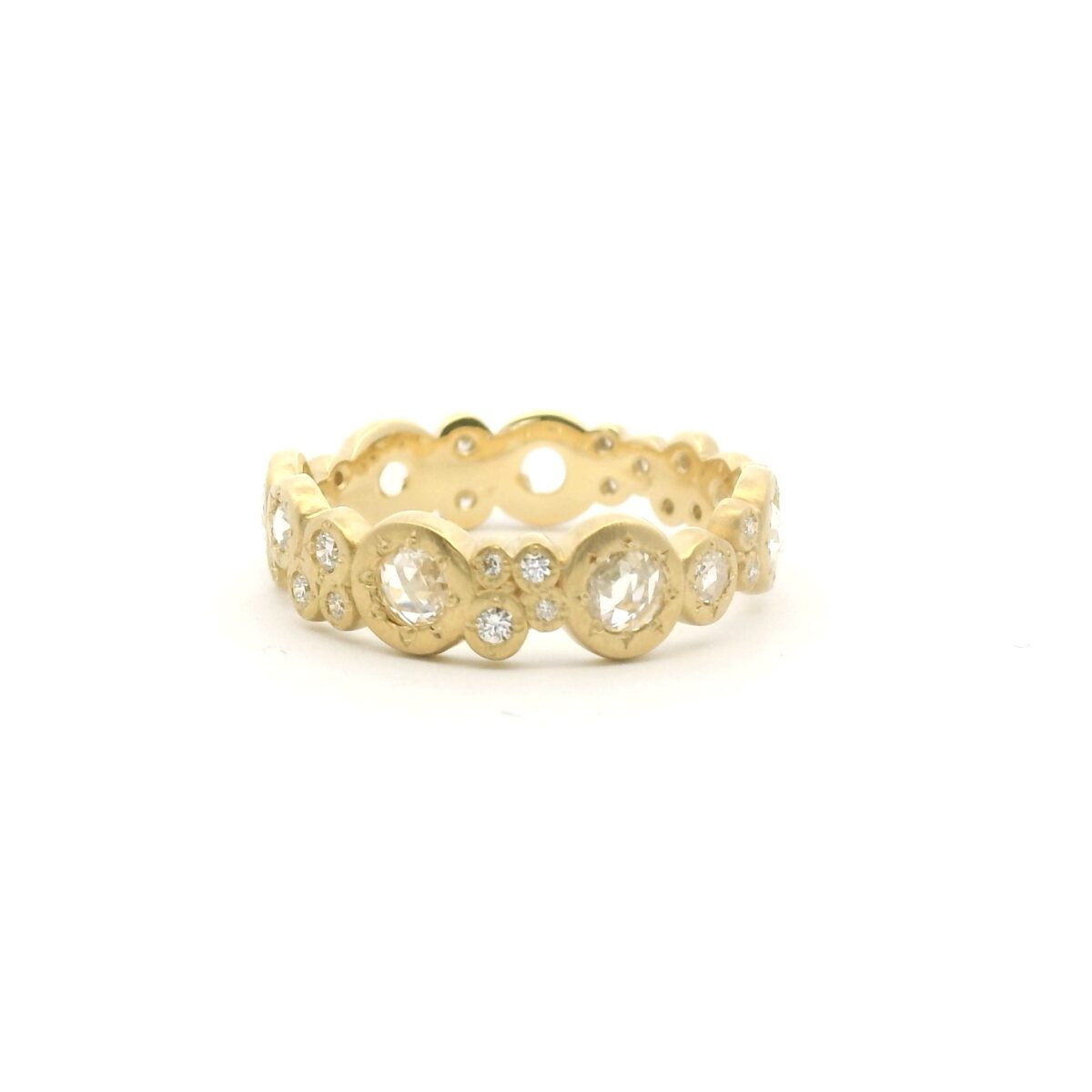 Gold and Diamond 'Mosaic' Ring