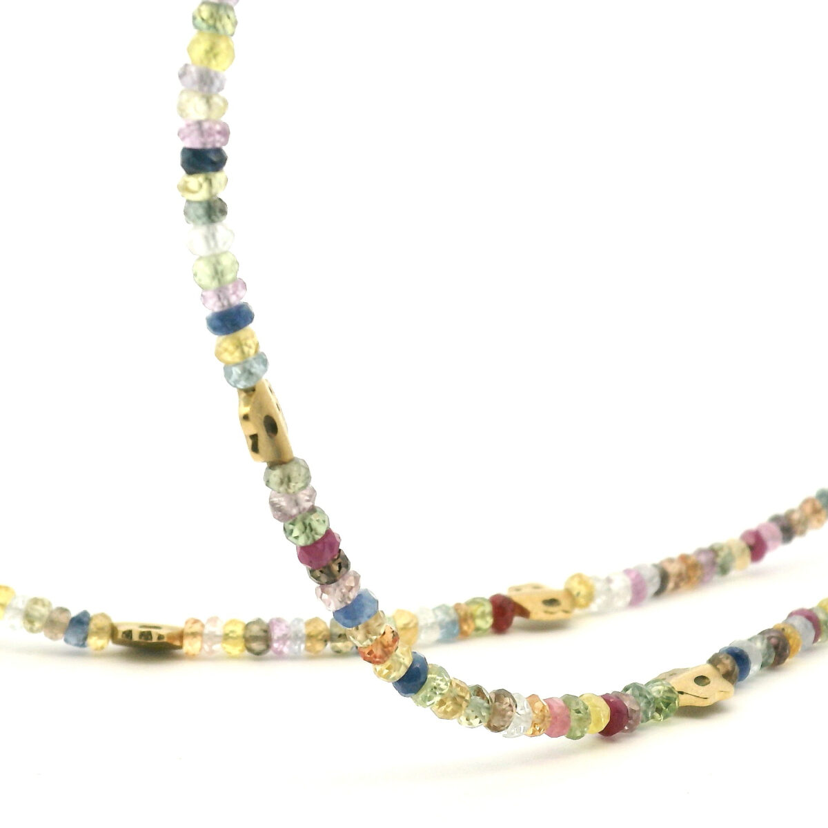 Mutli Color Sapphire Beaded 'Flora' Strand