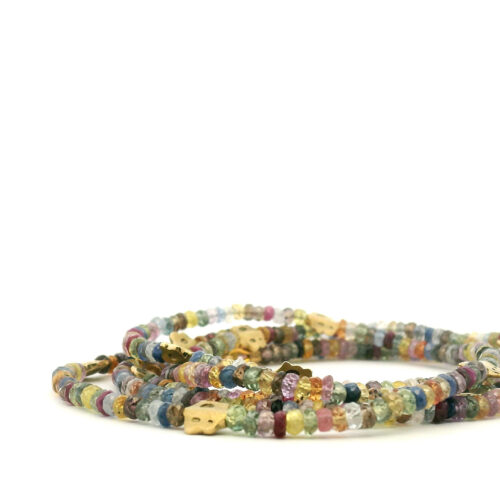 Mutli Color Sapphire Beaded 'Flora' Strand