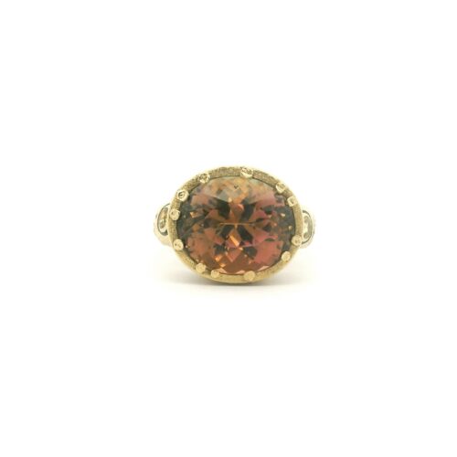 Gold, Diamond, Sapphire and Bi-Color Tourmaline Gemstone Ring