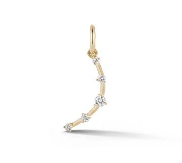Mini Diamond Crescent Charm