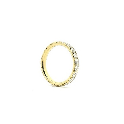 Yellow Gold and Diamond 1.76 carat Fishtail Band