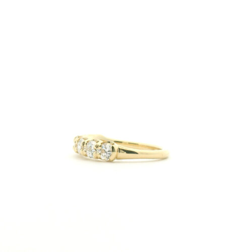 Yellow Gold 7 Diamond Band