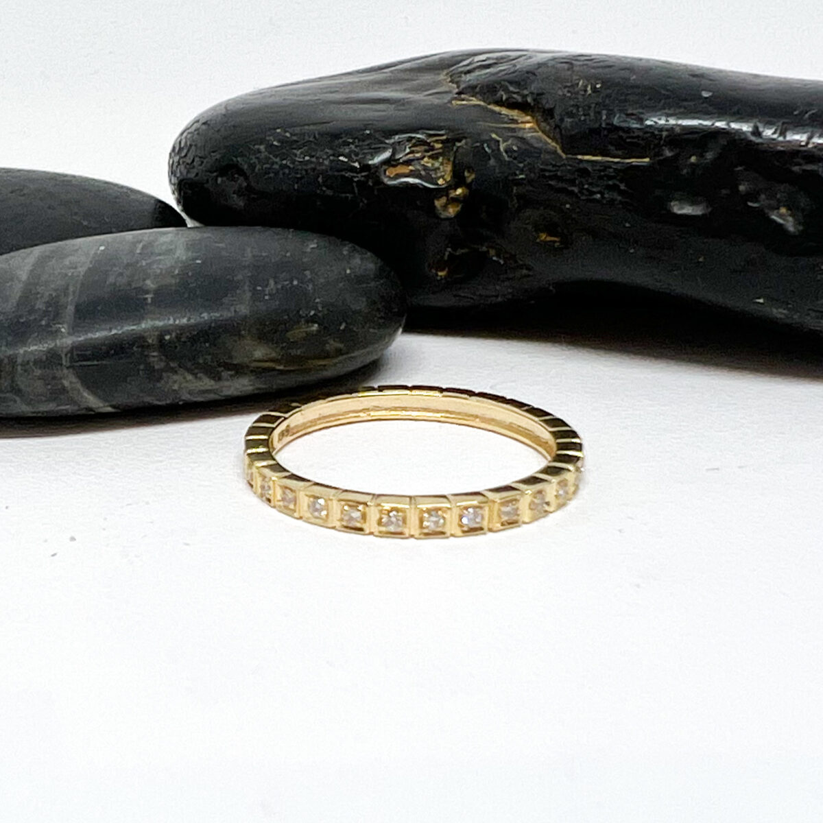 Yellow Gold and Diamond Mini Devon
