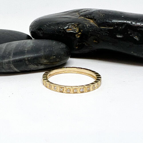 Yellow Gold and Diamond Mini Devon