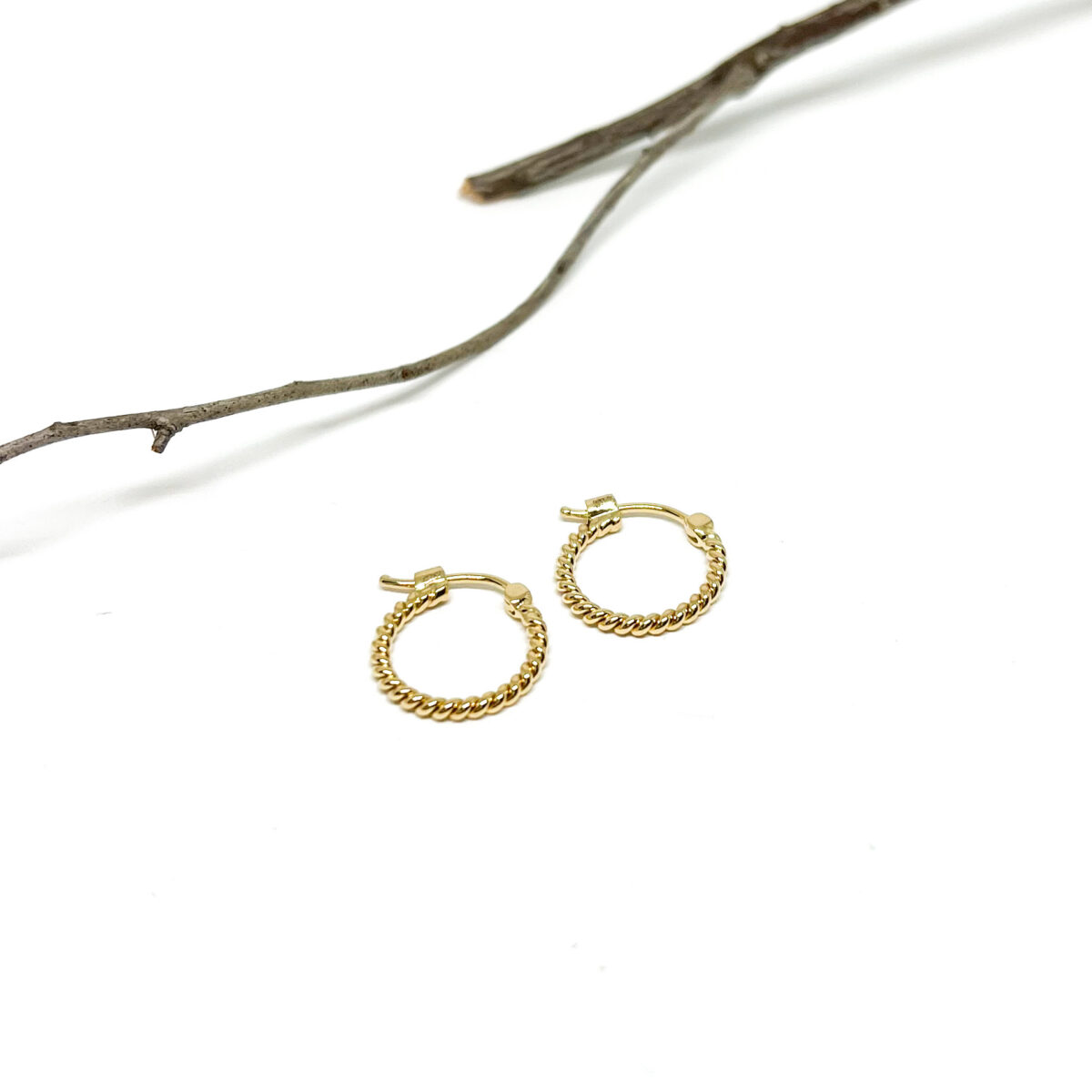 Twisted Rope Small Hoops