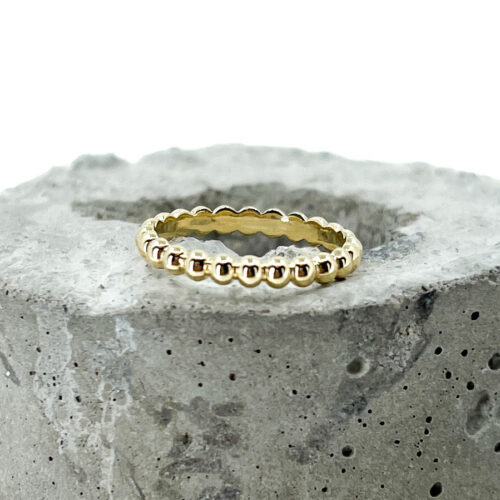 Yellow Gold Bead Band
