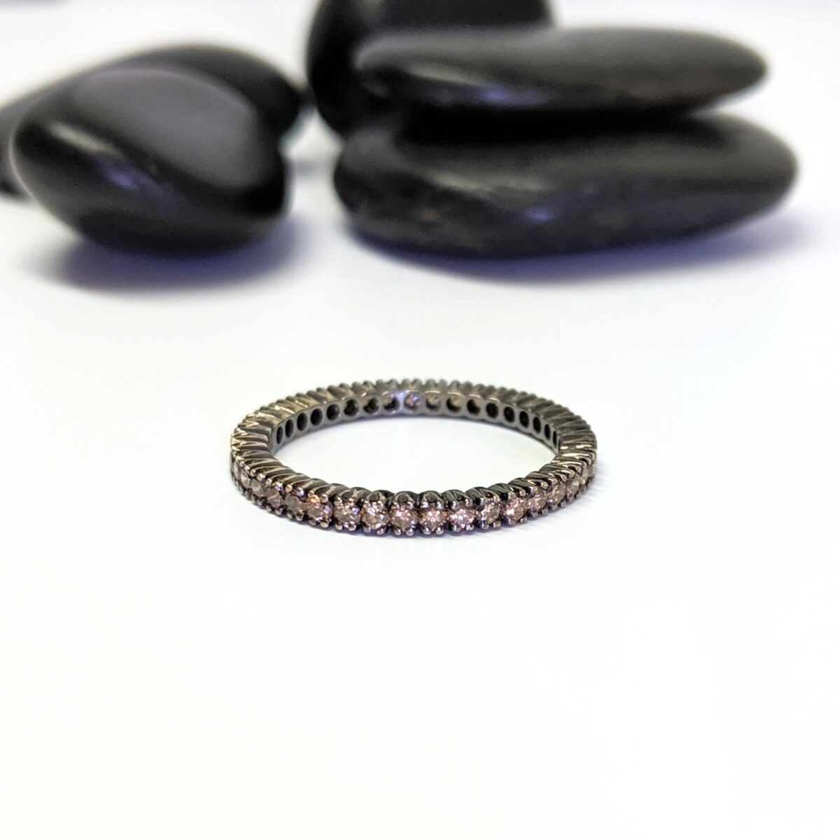 Blackened Gold, Cognac Diamond Eternity Band
