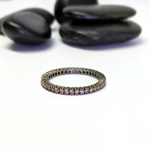 Blackened Gold, Cognac Diamond Eternity Band