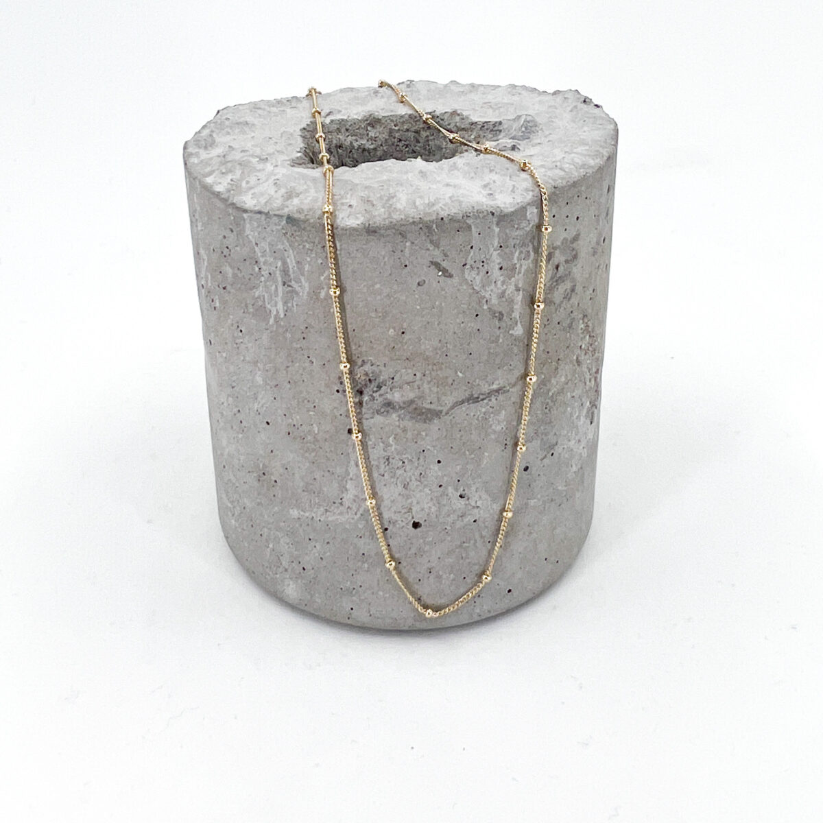 Yellow Gold Beaded Chain